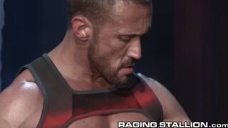 Hot Myles Landon Pounds Ass in Leather