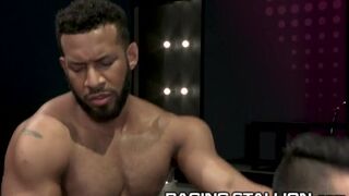 Hot Muscle Hunk Latino & Black Daddy Hot Rough Sex