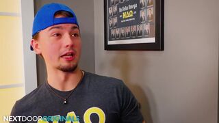 Mischievous Fratboy Test Out Gloryhole wt Sexy Twink - Masyn Thorne, Jacob Acosta - Hot