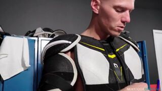 Sexy Jock Caught Sniffing Jockstrap Banged Out - Kyle Brant, Shane Cook - Hot