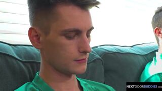 Twink Athlete Dicked Down By Handsome Team Captain