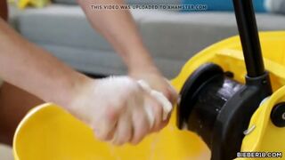 Brandon rides Miles huge cock