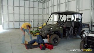 Stuck Mechanic Blown Under Car - Hot