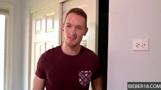 Watch the stepbrother jerking off