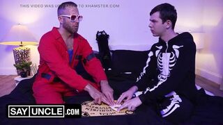 Twink Step Son Needs Step Daddy Dick to Feel Safe - A Hot Halloween Special