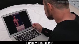 Hot Jock Stepson Trick Bear Stepdad Into Fucking Him