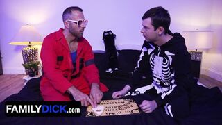 Ouija Fuck My Ass? Step Daddy Comforts Scared Step Son - Hot Halloween Special