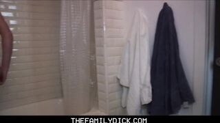 Hunk Stepdad Fucks His Twink Stepson In Family Bathroom