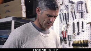 Family Dick - Young step son Gets Taught a Lesson by Daddy