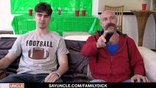 Attractive Teens Fuck Under Daddy's Watch
