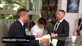 Joel Someone and Brody Kayman Free Use Their Twink Intern, Harrison Todd