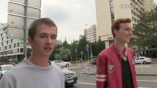 CZECH HUNTER 362 - Hot Straight Dudes Get A Good Bareback Drilling In A 3way