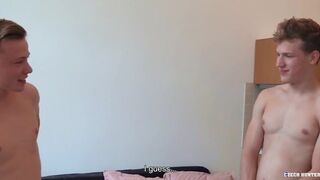 Hunter - Wild Gay Hardcore Bareback Threesome With A Handsome Taxi Driver In POV