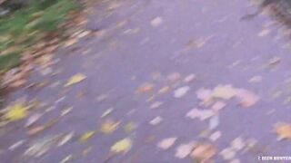 CZECH HUNTER 485 - Hairdresser Strolling Through The Park Gets Boned For Cash