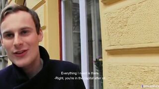 CZECH HUNTER 514 - Amateur Gay For Pay Twink Gets Tight Ass Stretched By Big Euro Cock