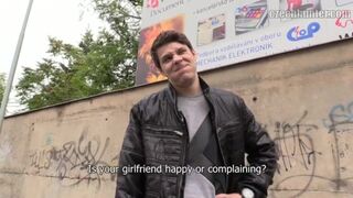 CZECH HUNTER 383 - Dark Haired Straight Dude Tries Things His GF Wouldn't Do