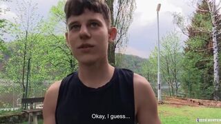 Hunter - He Needed Money For A Phone And Desides To Put His Mouth And Ass To Work