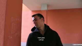 CZECH HUNTER 489 - Amateur Euro Stud Takes Big Cock Bareback In His Hairy Ass