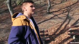 CZECH HUNTER 521 - Raw Bareback Amateur Twink Gets Picked Up