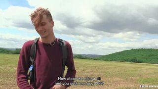 Hunter - Horny Guy Pays A Stranger More Than He Metal Detector Does & He Agrees To Suck His Dick