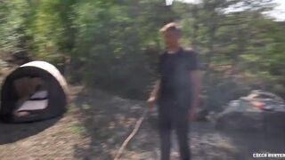 Czech Hunter 563 - Lonely Camper Goes From Cooking A Sausage To Sucking & Riding One In His Tent For