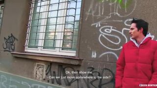 CZECH HUNTER 409 - Good Looking Jock Takes A Survey & Then Agrees To Fuck