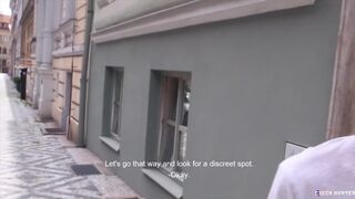 CZECH HUNTER 468 - Tattooed Twink Gets Dirty Out In Public