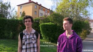 CZECH HUNTER 427 - College Jocks Enjoy A Threesome During Their Free Time