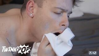 Handsome Malik Delgaty Are Having Some Gay Fun With Ryan Bailey Until His Girlfriend Catches Them - Twink