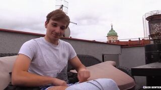 Kinky Guy Tries Cock For The First Time And For The Right Price He Is Also Willing To Take A Ride - Hunter