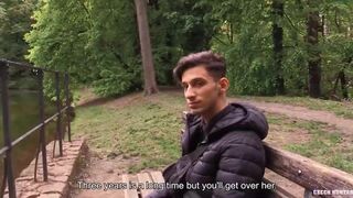 His girlfriend cucked him so cute amateur boy tries dick - Czech Hunter