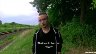 Czech Blonde Twink Sucks Cock For The Opportunity To Get A