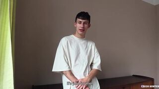 Shy College Student Gives His Virgin Ass To A Stranger For A Great Amount Of Money - Hunter