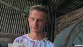 Blond Twink Gets Paid From A Random Stranger To Have Sex