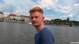 Tall Blond Guy Needs Some Extra Cash, So He Takes The Offer To Stuff A Cock In His Mouth Get Paid - Hot