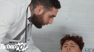 Hospital Nurse Clark Delgaty Put His Cock Into A Glory Hole Waiting For Benjamin Blue To Surprise Him - Twink