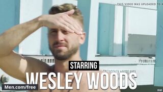 Tattooed Dane Stewart buttfuck his new sexy friend Wesley