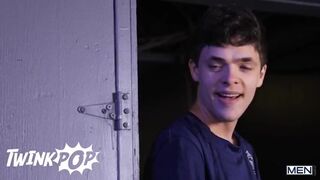 Twink - Firefighter Malik Delgaty Stretches Troye Dean's Hole Leaving Him With A Face Full Of Cum