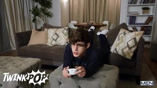 Twink - Jock Angel Rivera Fucks The Bottom's Mouth Joey Mills Before He Takes His Big Cock Deep