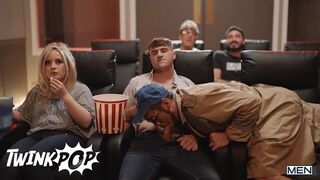 Twink - Getting Hot And Nasty In The Movie Theater With Dante Colle, Michael Boston & Troye Dean