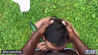 Men - Hot Bruno Cartella Gets A Cucumber And Ty Shine's Big Black Cock In His Tight Ass