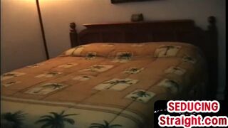 Seduced str8 twink sucked by cum loving gaydaddy at home