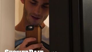 Shower Tight booty fuck with Str8 Zak Bishop and Vincent