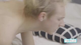 Naughty Teen Twinks Logan And Nico Dildo Fuck And Make Out!