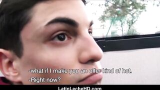 Young Amateur Gay Latino Has Sex With Straight Stranger For Cash