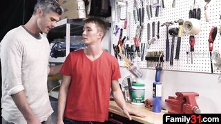 The Best Gay Version of Taboo Porn - Peter Pounder & President Oaks in 'Stepdad's Tool Bench'