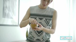 Libidinous Twinks Xander And James Fuck On The Massage Table