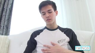 Sweet Brunette Xander H Masturbates And Fingers His Butt!