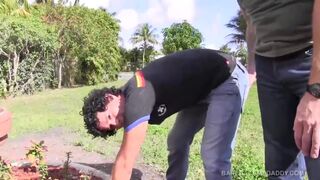 Daddy Barebacks His Latin Grounds Keeper