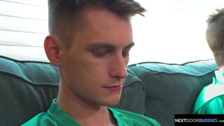 Twink Trevor Harris Smashed By Hunk Team Leader